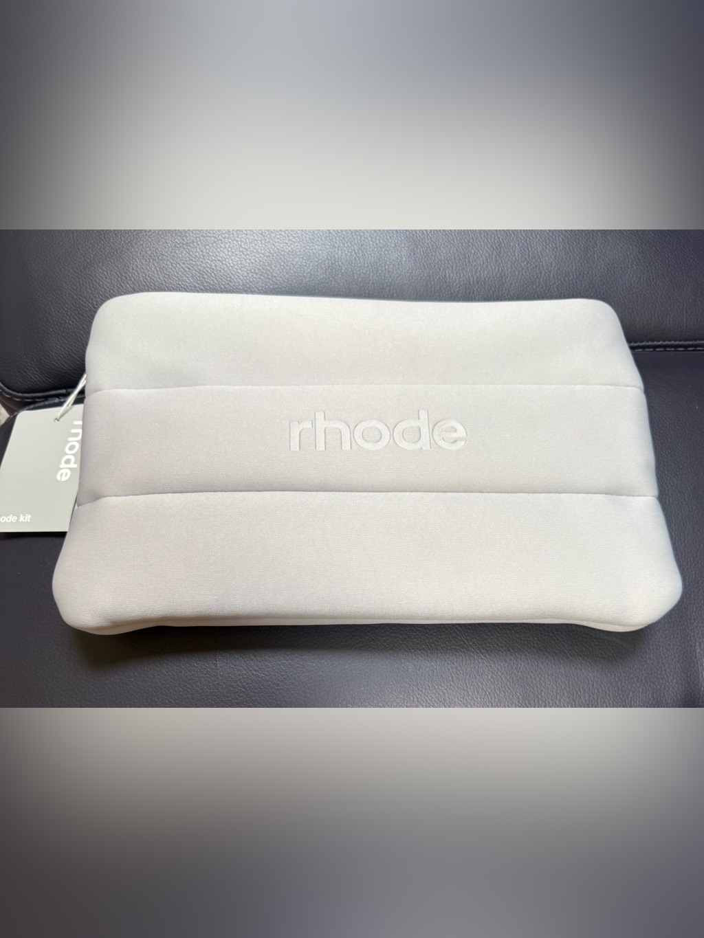Nwt Rhode Bubble Kit Gray Makeup Pouch Cosmetic Bag Only